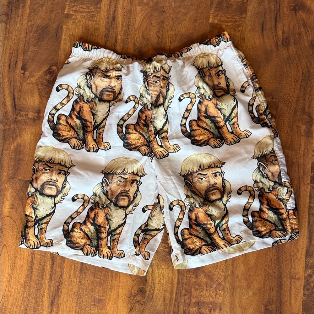 Men's Novelty Tiger King Print Shorts